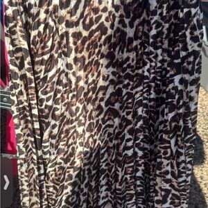 Leopard Print Maxi Skirt